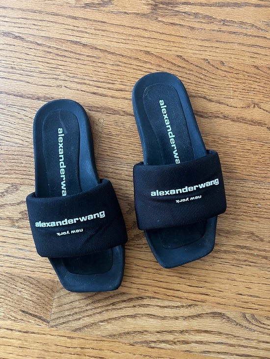 Alexander Wang Shoes - Alexander Wang Black Slide Sandals
